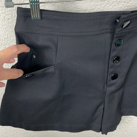 NWT Ramy Brook Taytum Short Black Polished High Rise Dressy Sz 8 - Picture 3 of 11